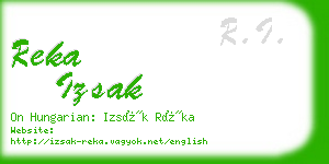 reka izsak business card